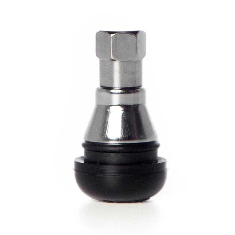 Circuit Performance Shorty Chrome Valve Stems TR412 TR-412 22mm Low Profile (Set of 4) - Image 2